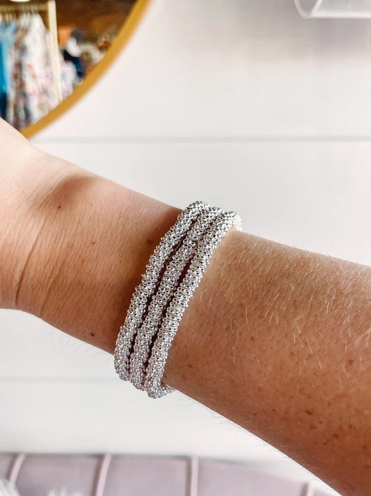 Petite Silver Holly Bracelet