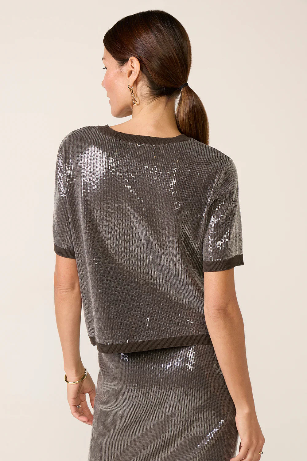 Sparkle Sequin Sweater Top - Ink