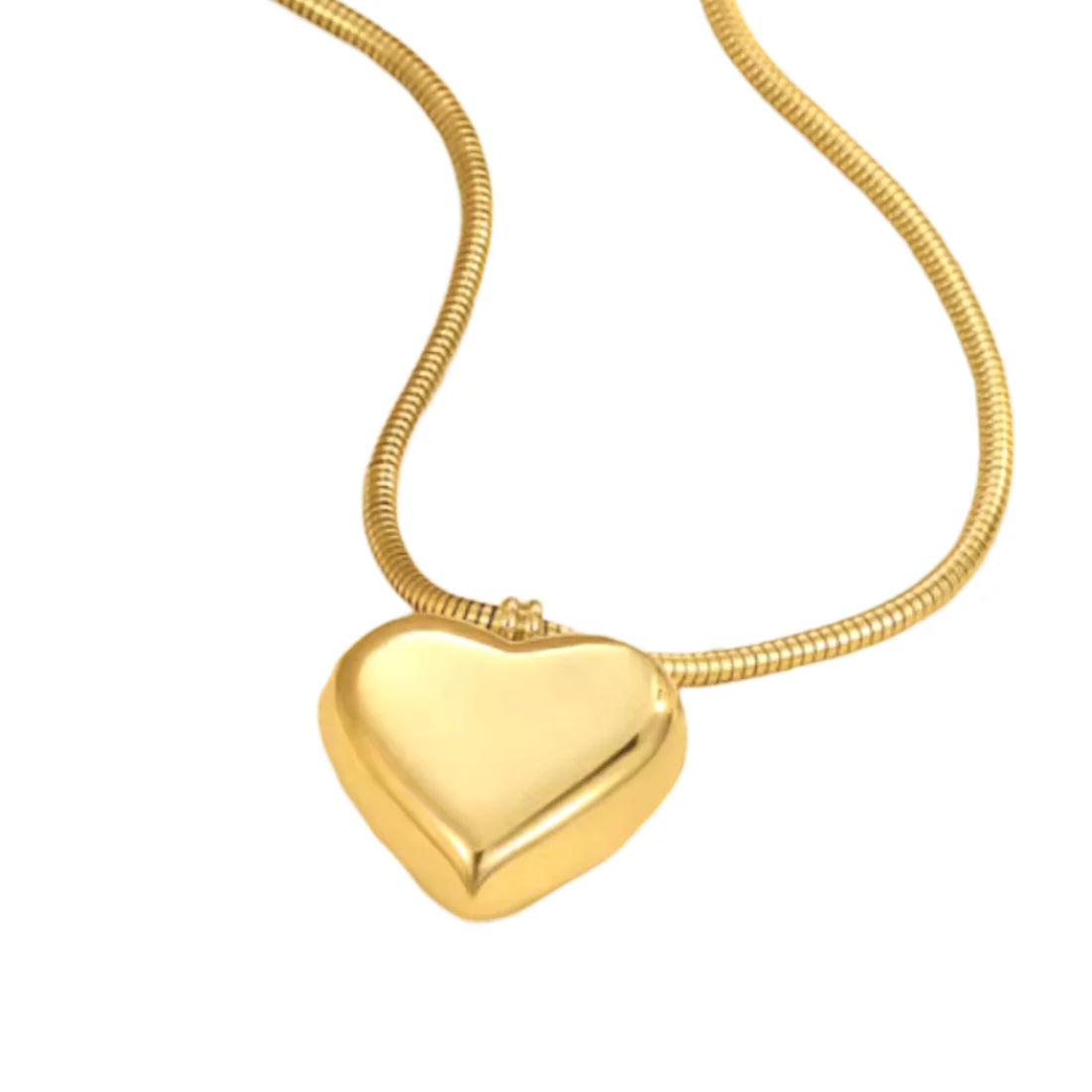 Bubble Heart Necklace - Gold