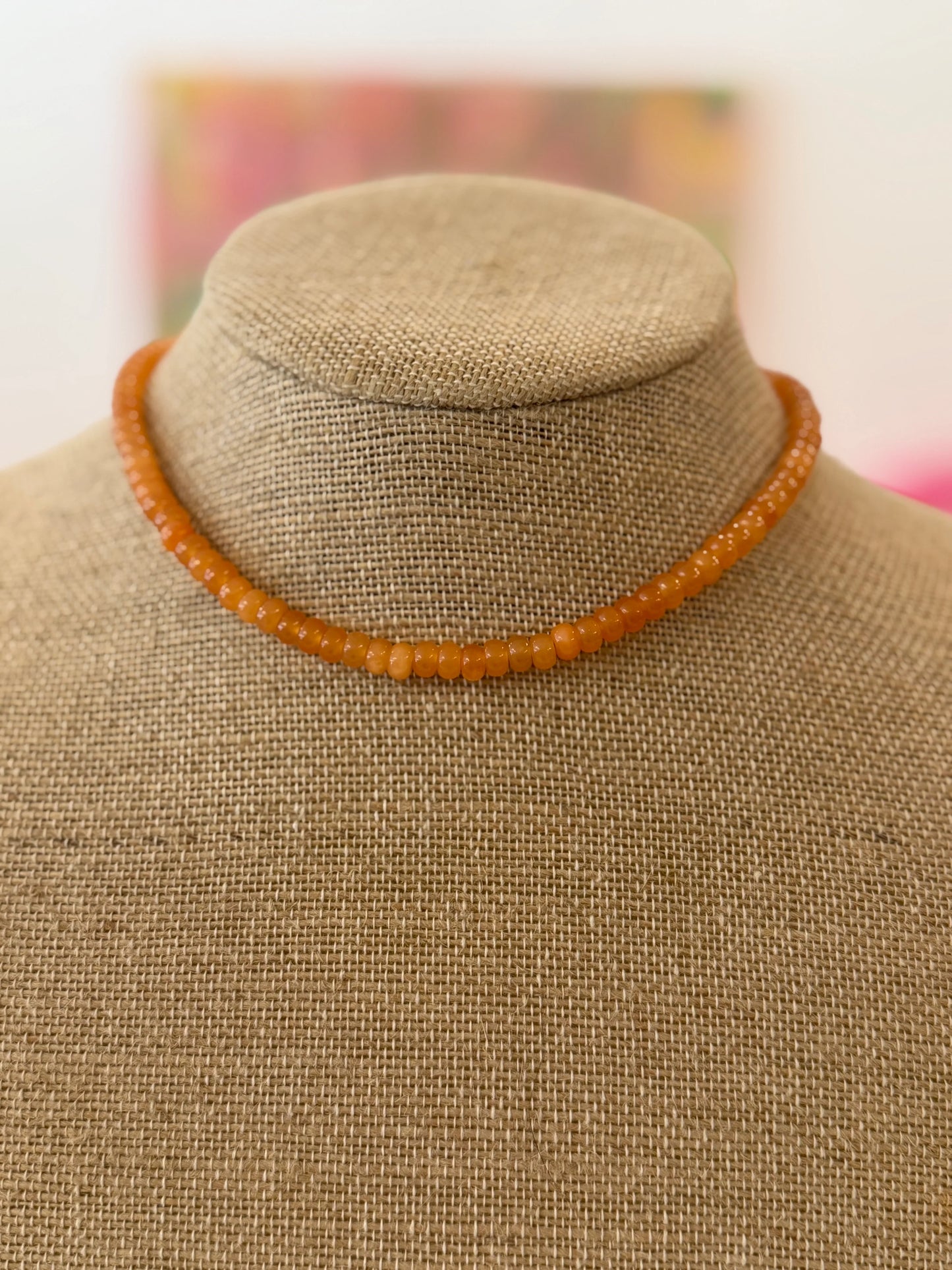 Gemma Necklace - Orange