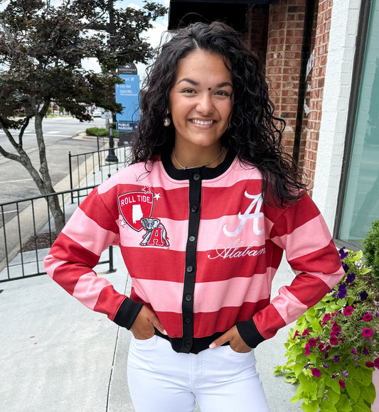 Playbook Patch Cardigan - Alabama