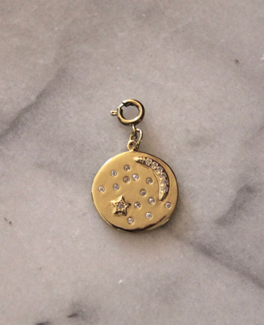 Moon & Stars Coin Charm