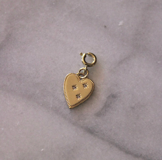 Heart Coin Charm