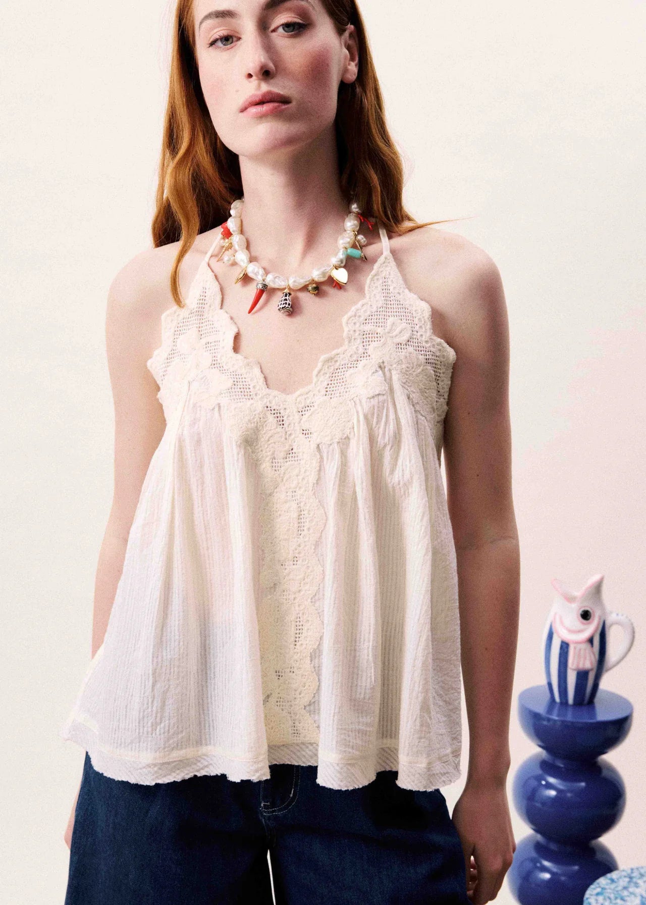 Melobosis Top - Cream