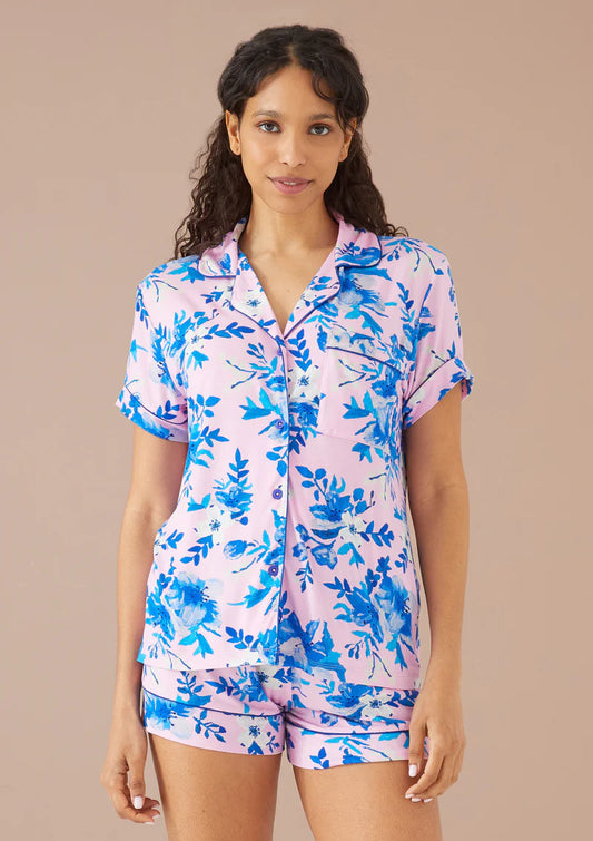 The Jenna PJ Set - Pink Georgia Floral