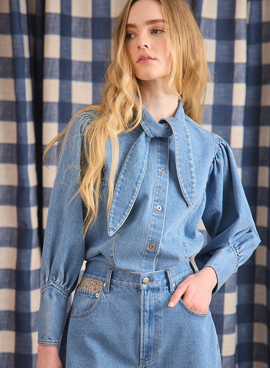 Odessa Shirt - Vintage Denim