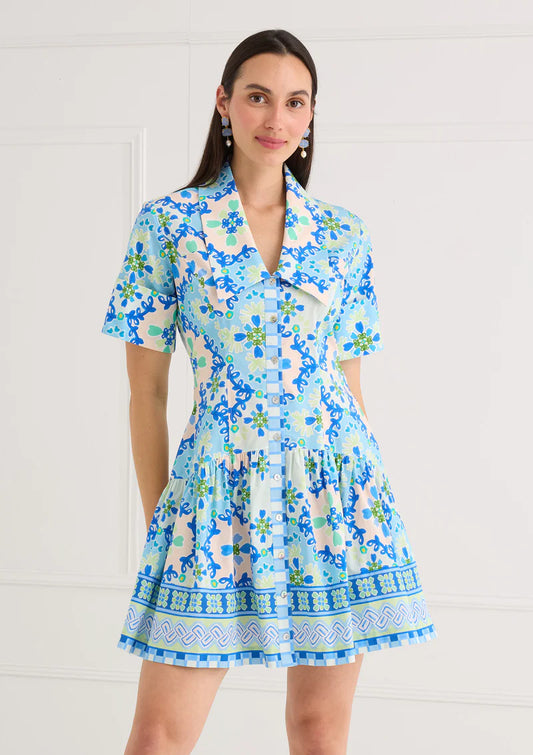 Julia Dress - Blue Clover Canvas Size