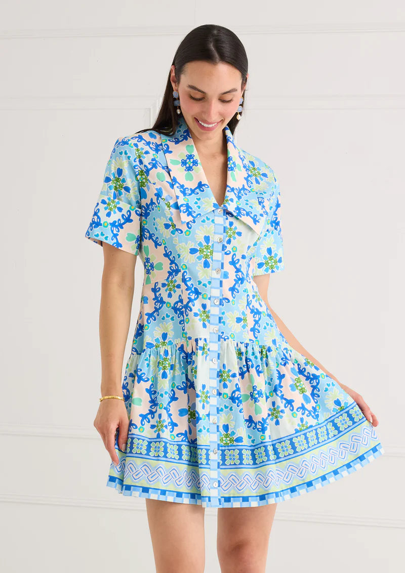 Julia Dress - Blue Clover Canvas Size