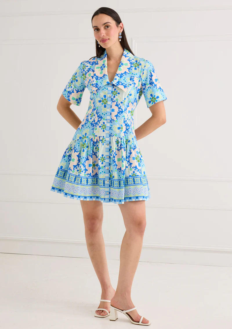 Julia Dress - Blue Clover Canvas Size