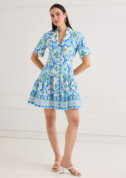 Julia Dress - Blue Clover Canvas Size