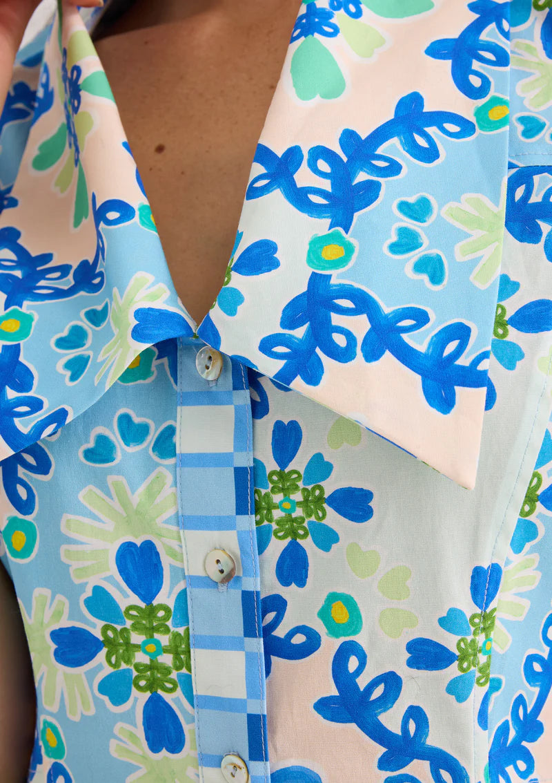 Julia Dress - Blue Clover Canvas Size
