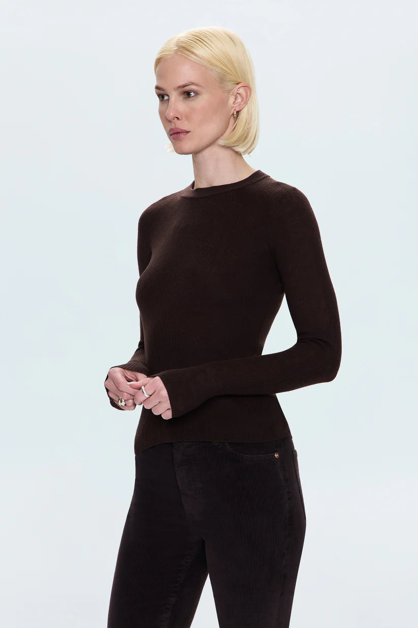 Juno Feather Weight Sweater - Mocha