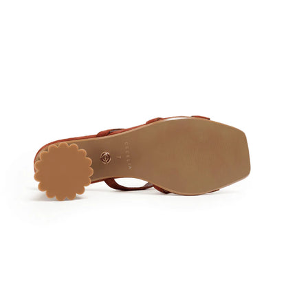 Jessica Slide Sandal - Wine Suede