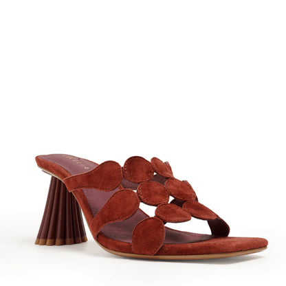 Jessica Slide Sandal - Wine Suede