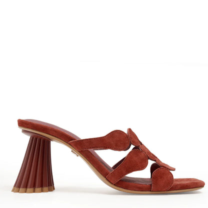 Jessica Slide Sandal - Wine Suede