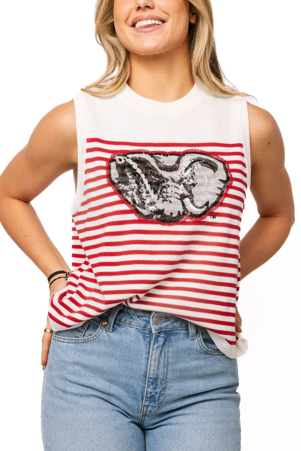 Queen of Sparkles Licensed Alabama Knit Tank Top