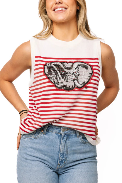Queen of Sparkles Licensed Alabama Knit Tank Top