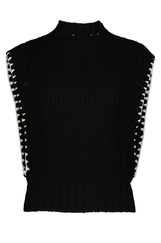 Richie Whipstitch Sweater - Black