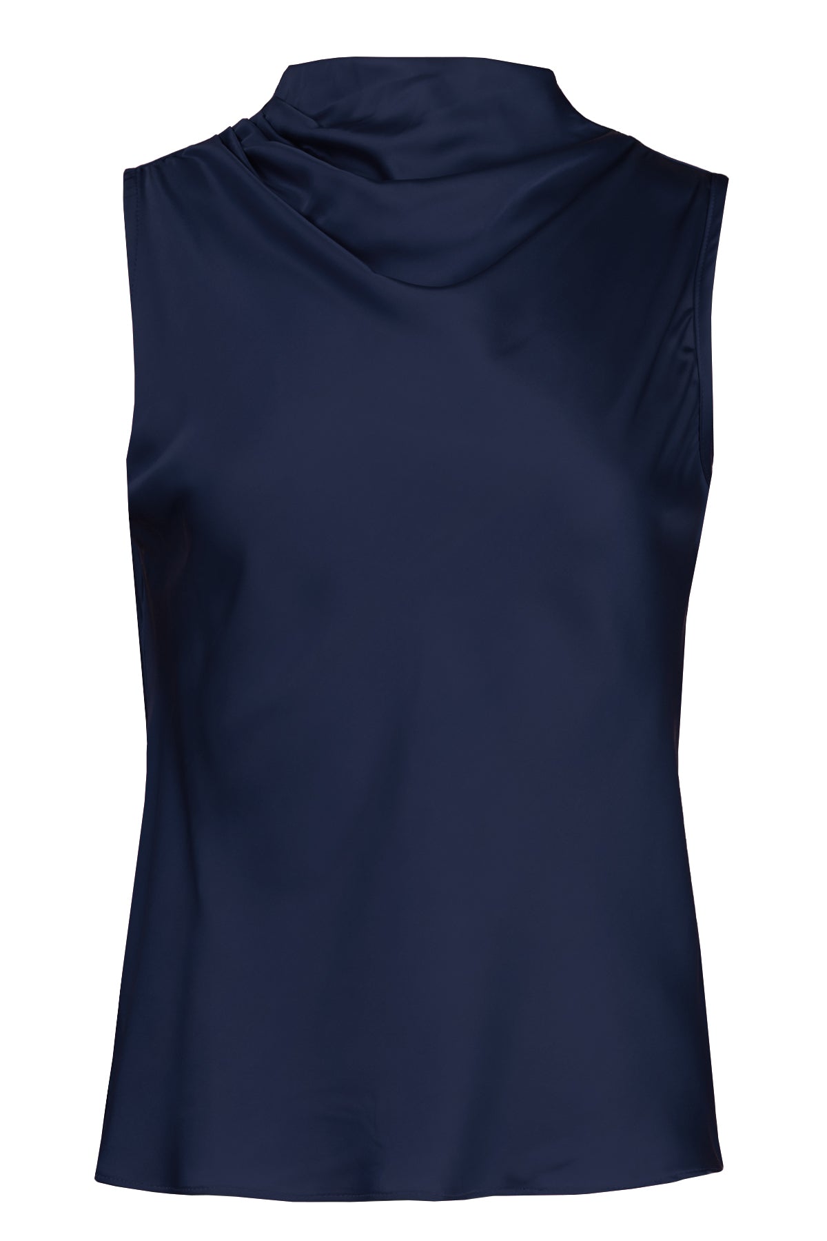 Claude Cowl Neck Top - Navy