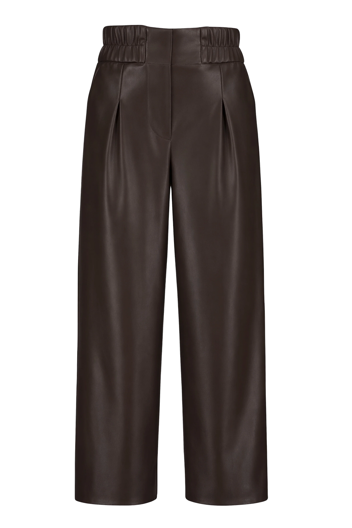 Emma Pull-On Faux Leather Pant - Sable