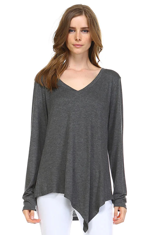 Kelly Modal V Neck Top