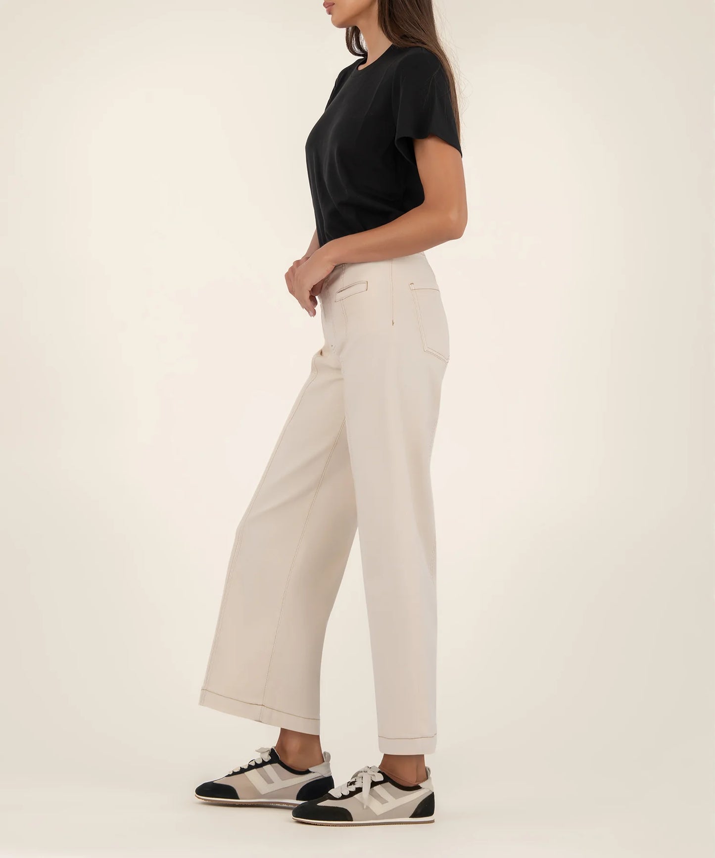 Meg High Rise Wide Leg Jean - Canvas