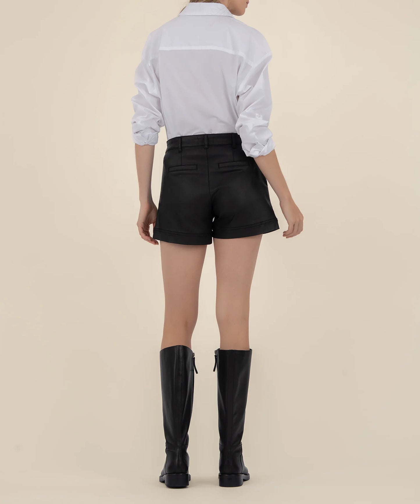 Miranda Coated Short - Black