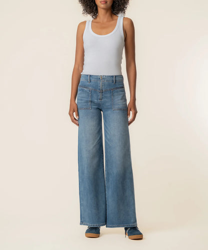 Meg High Rise Wide Leg Jean - Queenly