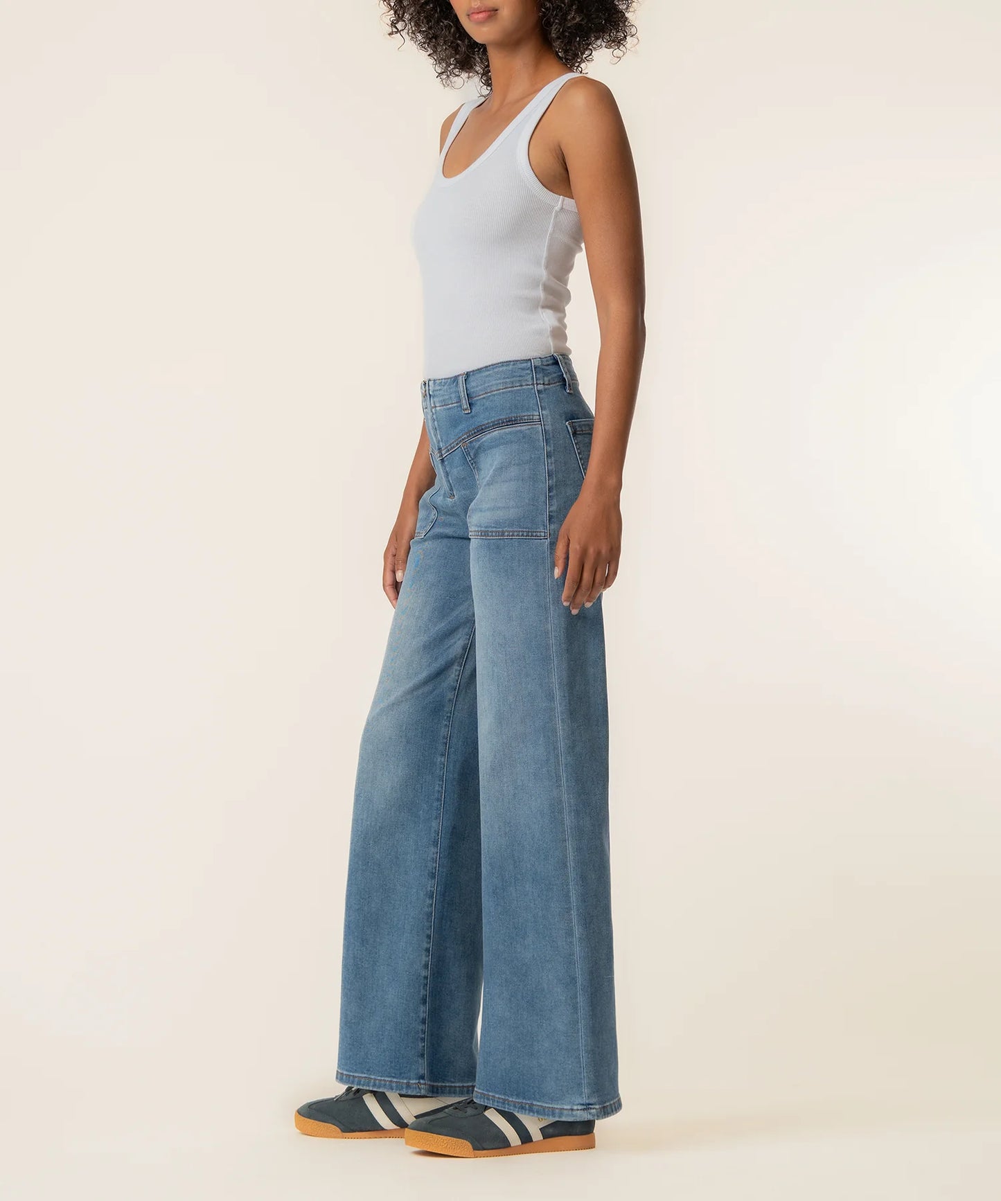 Meg High Rise Wide Leg Jean - Queenly