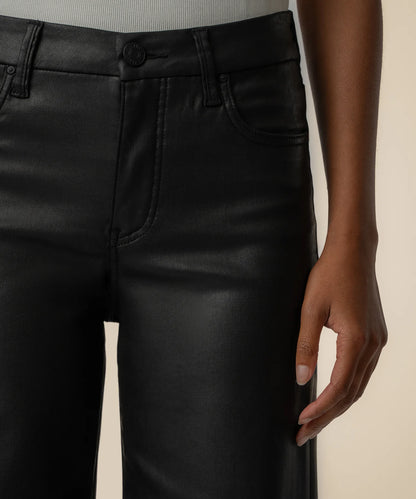 Meg High Rise Wide Leg Jean - Matte Black