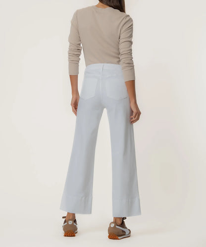 Meg High Rise Wide Leg Jean - Optic White