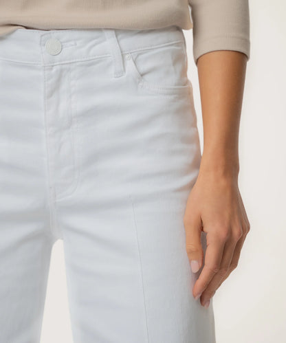 Meg High Rise Wide Leg Jean - Optic White
