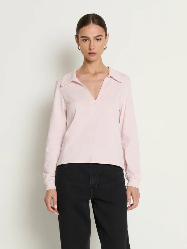 Kimberley Polo Tee - Blush