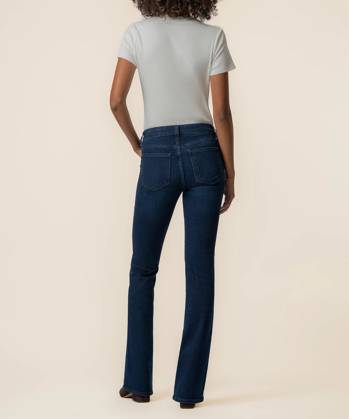 Natalie Mid Rise Flare Jean - Glamour