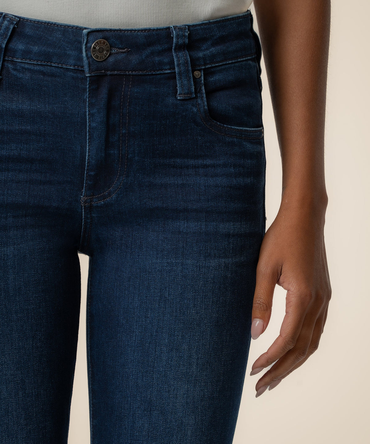 Natalie Mid Rise Flare Jean - Glamour