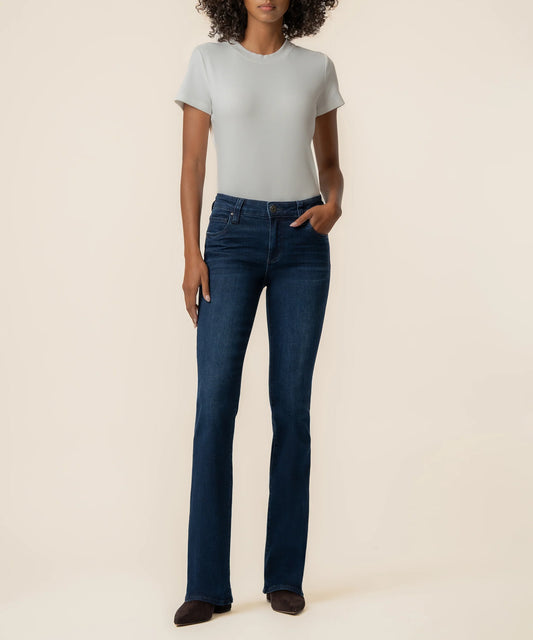 Natalie Mid Rise Flare Jean - Glamour