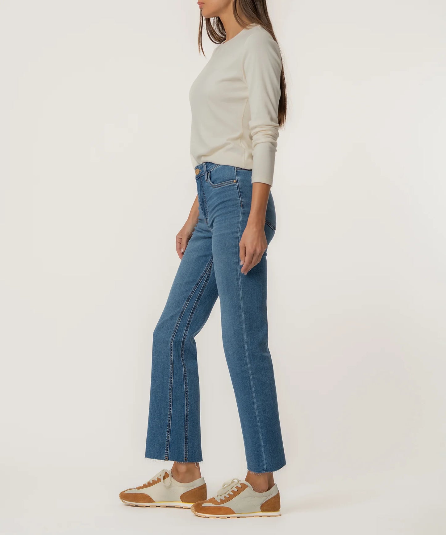 Kelsey High Rise Ankle Flare Jean - Sentiment