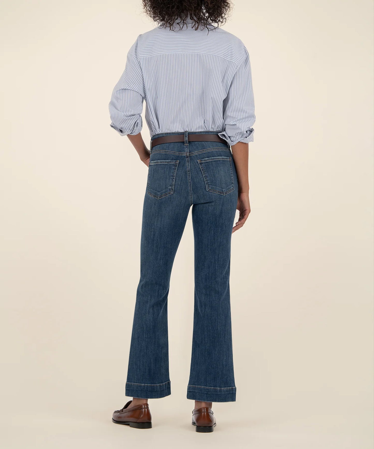 Kelsey High Rise Ankle Flare Jean - Vibrant