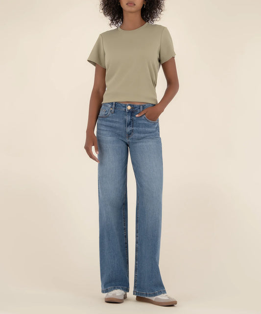Jean High Rise Wide Leg Jean - Ablaze