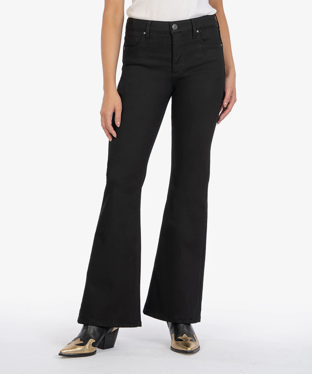 Stella Fab Ab High Waist Flare Jeans - Black