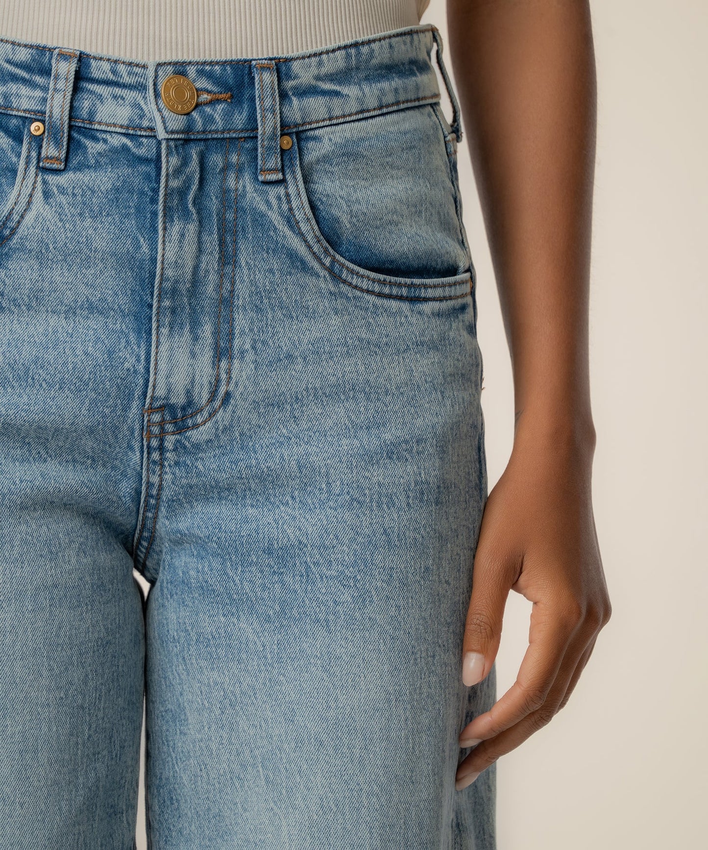 Gwen High Rise Wide Leg Jean - Well
