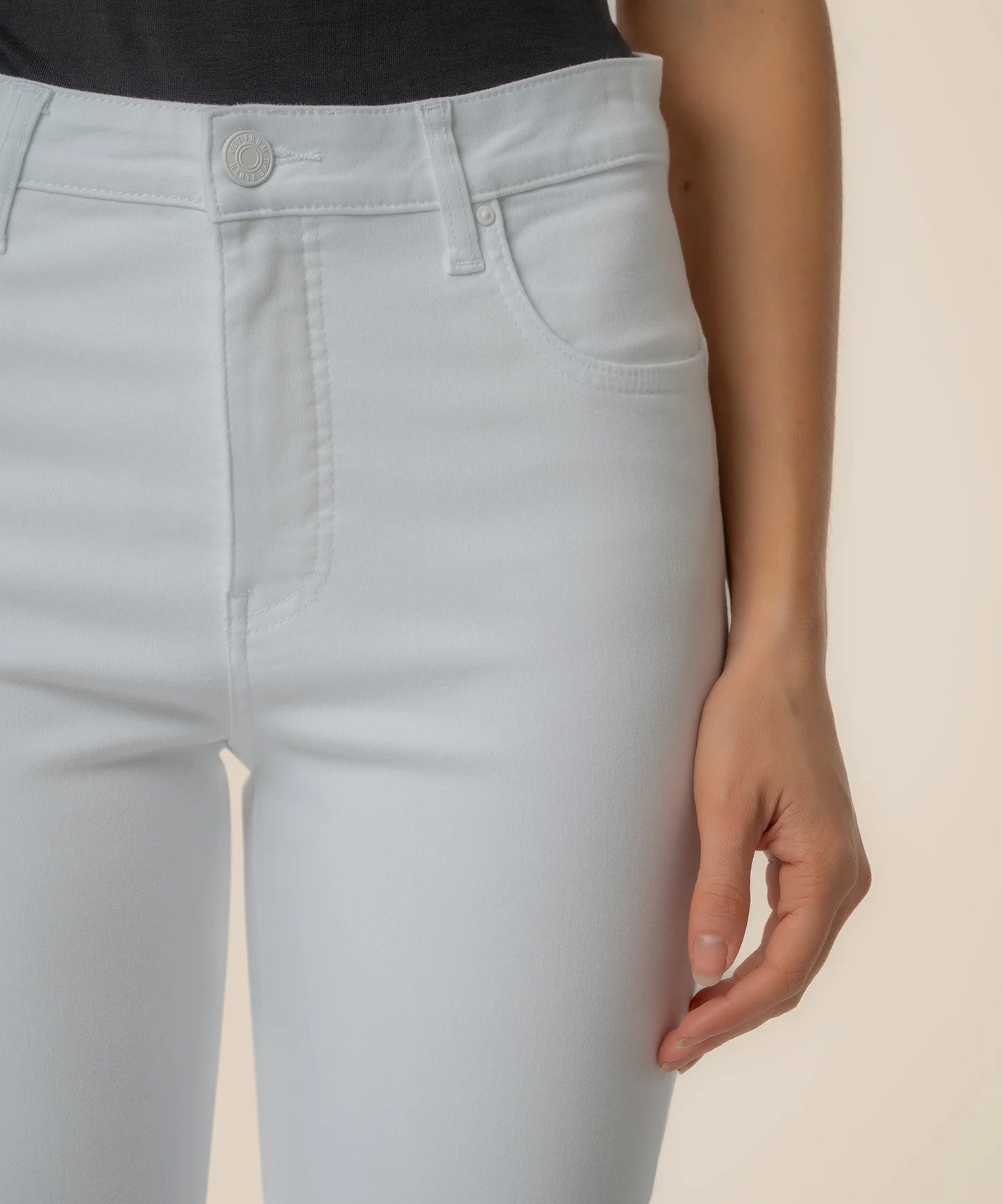 Stella High Rise Flare Jean - Optic White