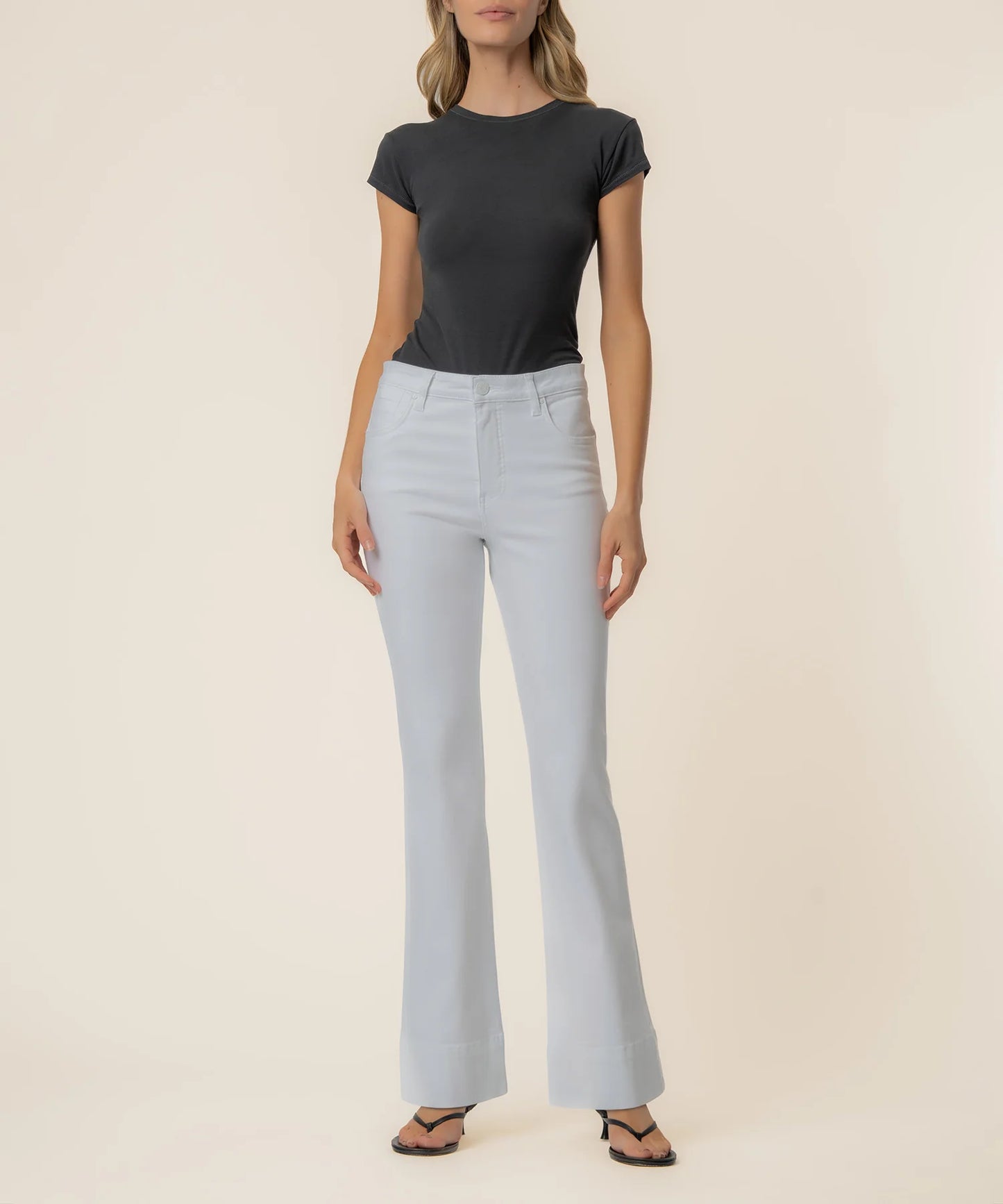 Stella High Rise Flare Jean - Optic White