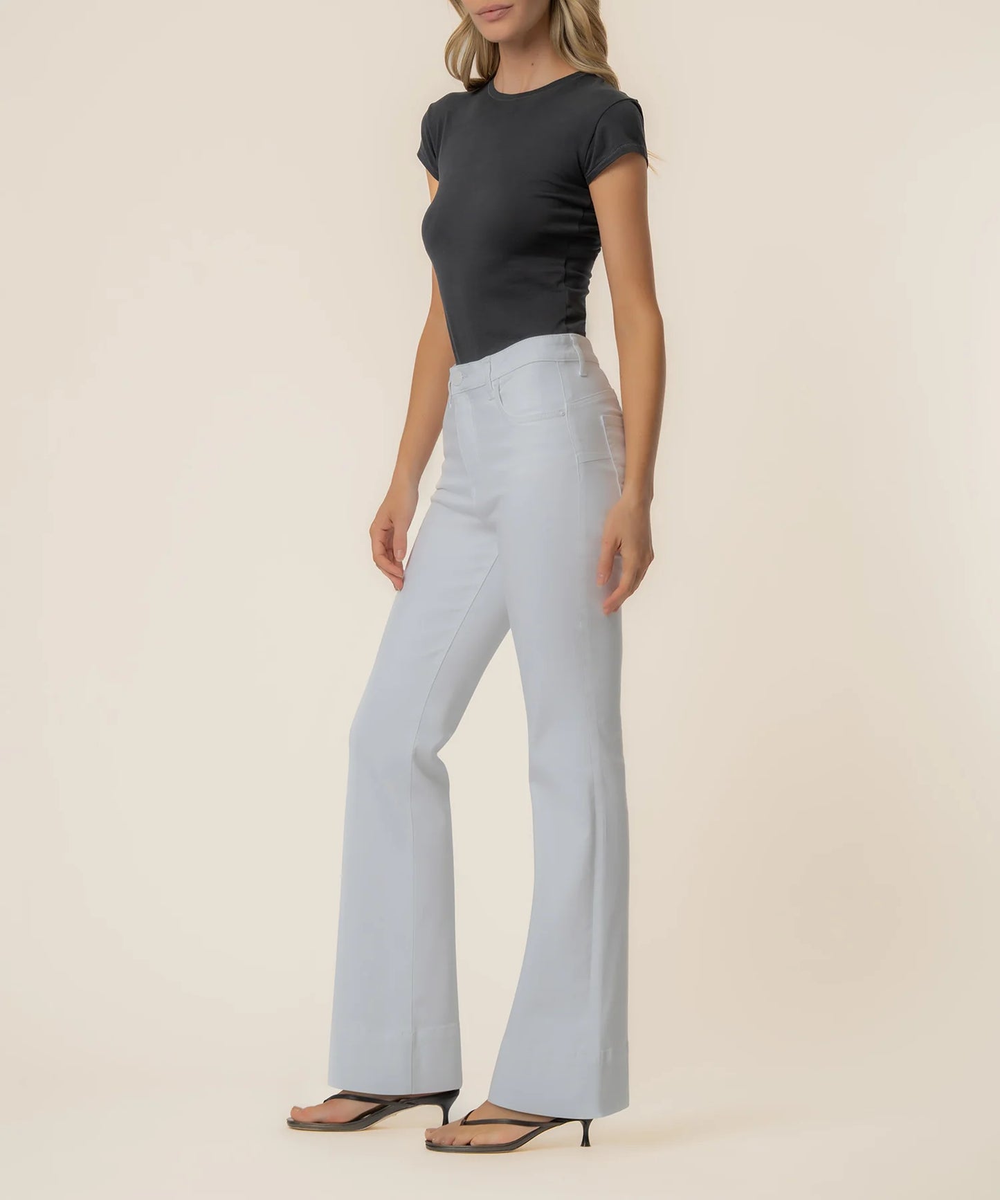 Stella High Rise Flare Jean - Optic White