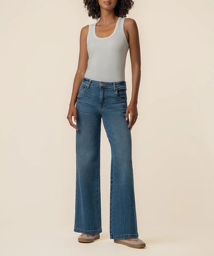 Jean High Rise Wide Leg Jean - Incandescent