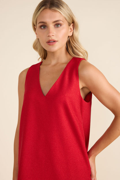 Arlo Dress - Crimson
