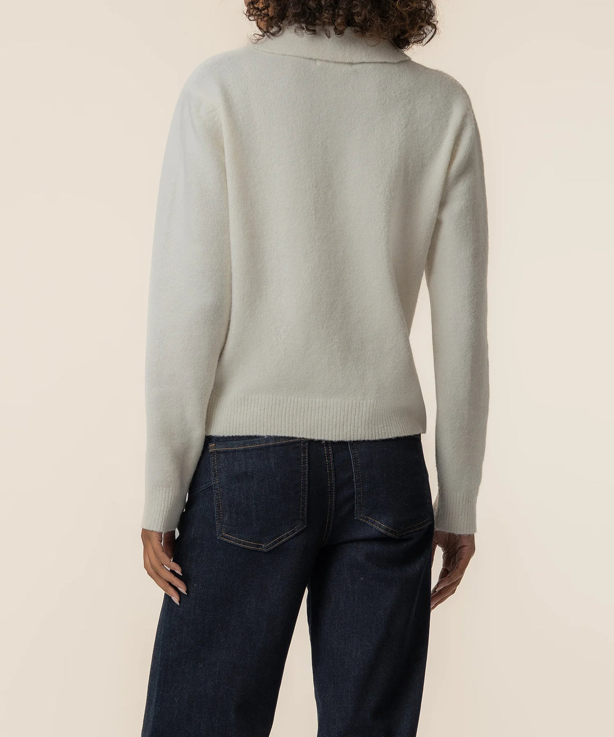 Tassie Long Sleeve Sweater - Cream