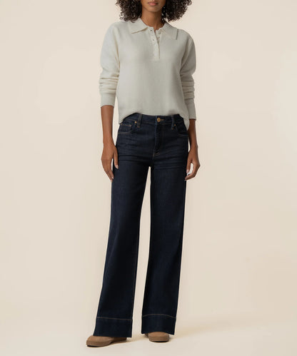 Tassie Long Sleeve Sweater - Cream