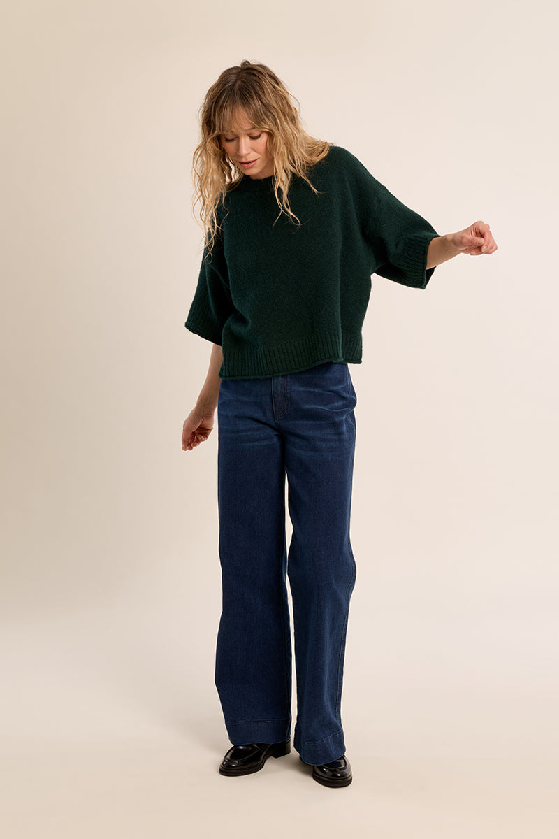 Cozy Luxe Sweater - Forest Green