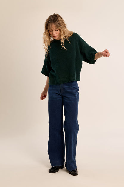 Cozy Luxe Sweater - Forest Green